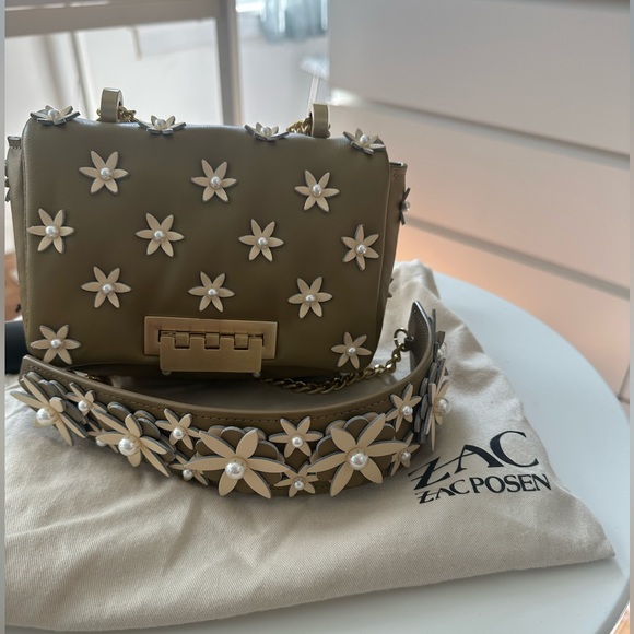 Zac Zac Posen Mini Arthette Beaded Leather Shoulder Bag with Dust Bag - Picture 3 of 8